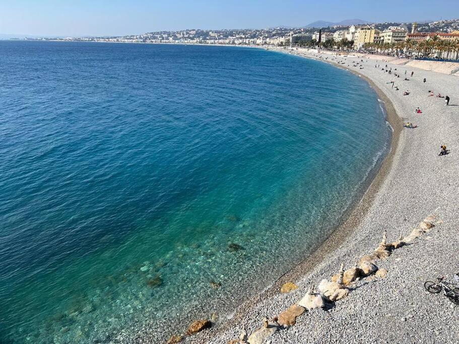 Bd Grosso Apt 4 Prs, 300M Plage, Clim, Parking Nice Exterior foto