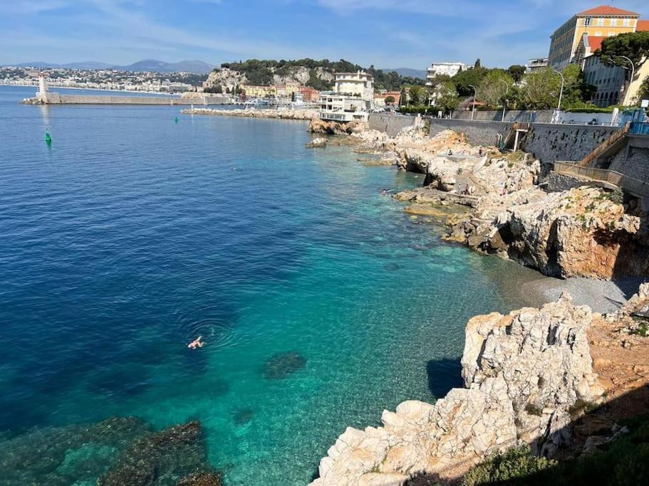 Bd Grosso Apt 4 Prs, 300M Plage, Clim, Parking Nice Exterior foto